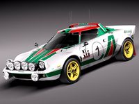 Lancia Stratos HF 1974 3D Model