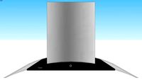 CAMPANA DECORATIVA DE PARED TIAN TG1690K-CC HOVE A.INOX NEGRO (90XXX