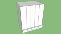 Small Upright Drawer Cupboard