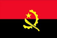 Angola flag 3D Model