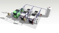 CUARTO DE COMPRESORES CON SECADORES FILTROS Y TANQUES ROTARY SCREW COMPRESSORS ROOM