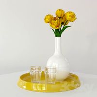 composition with tulips