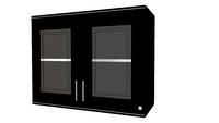 KING Doubledoors hang cabinet - Zircon Dark oak