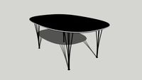 Piet Hein & Bruno Mathsson Super-Elliptical Table