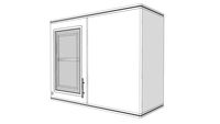 KING Corner hang cabinet - Zircon White