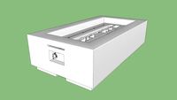 AFD 689 Louvre Rectangle Fire Pit