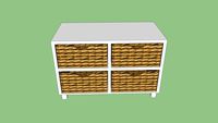 Panier osier double