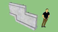 Stemwall Step with Brick Ledge