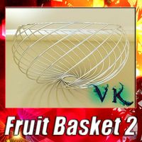 Empty fruit basket 023d model