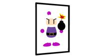 Quadro Bomberman Minimalista - Galeria9, por Rafa Gomes