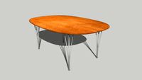 Piet Hein & Bruno Mathsson Super-Elliptical Table