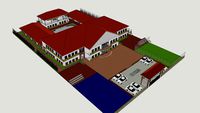 school with a courtyard