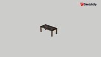 simple stone dining table