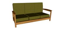 Natural New ModernSofa 3person_Safari Green