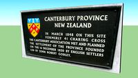 Plaque commemorating in New Zealand