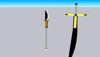 One Piece Mihawk sword Kokuto Yoru free VR / AR / low-poly 3D model