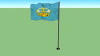 Banner of New Castile and its predecessor, the Kingdom of Toledo
