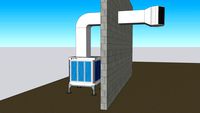 AD SMALL PREMIUM - Enfriador evaporativo salida superior con difusor Evaporative air cooler