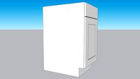 Malibu White Shaker 18' Base Cabinet