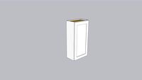 Malibu White Shaker 21x42 Wall Cabinet