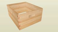 Alza de madera Entrelazada Langstroth 51.5×41.5×24cm