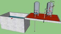 Autoclave e filtro a quarzite --- Autoclave and quartzite filter