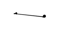 JEE-O slimline towel holder - structured black stainless steel
