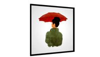 Quadro Sombrinha Vermelha - Galeria9, por Eveline