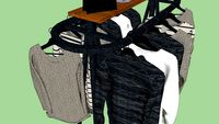 Clothing display stand