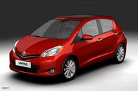 2012 Toyota Yaris (Vitz)3d model
