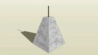 Apoyo Hormigón 10×35×40cm