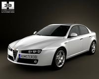 AlfaRomeo 159 sedan 2009 3D Model