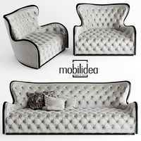 Sofa and chair mobilidea MARGOT DIVANO