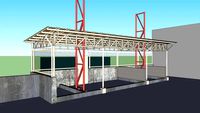 Shed w/ bund wall