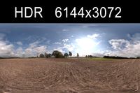 Road in field 4 HDRI Environment 3D Model