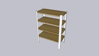 Structur Low_Shelves_Oak - Bright White (Textured)