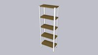 Structur Tall_Shelves_Oak - Bright White (Textured)