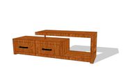 Tv-meubel Java met overlap 160cm