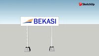 Papan Nama Stasiun Bekasi 1