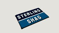 Emaille Reclamebord Sterling Shag
