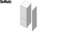 Tall cabinet for integrated fridge freezer 207.8cm high, 61cm deep, 60cm wide. SieMatic Kitchen.