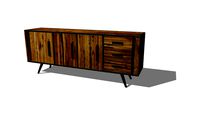 ZAGO Buffet Acacia MDF Métal CUSCO-MB3P+3T