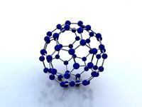 Buckminsterfullerene molecule 3D Model