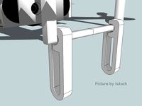 Customizable Landing Extension for DJI Phantom 2 by Horstage