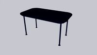 Mono M_Dining table_Monaco Blue