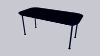 Mono L_Dining table_Monaco Blue