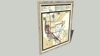 POSTER NYC SUBWAY MAP 1972