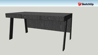 desk gry oak