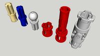 LEGO TECHNIC - Axle and cross connectors