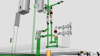 Отопление, котел, коллектор, теплый пол. Heating, boiler, collector, floor heating